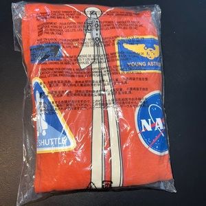 Gap snug fit two-piece pajamas. Astronaut design.